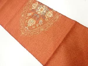 リサイクル　華紋模様刺繍袋帯